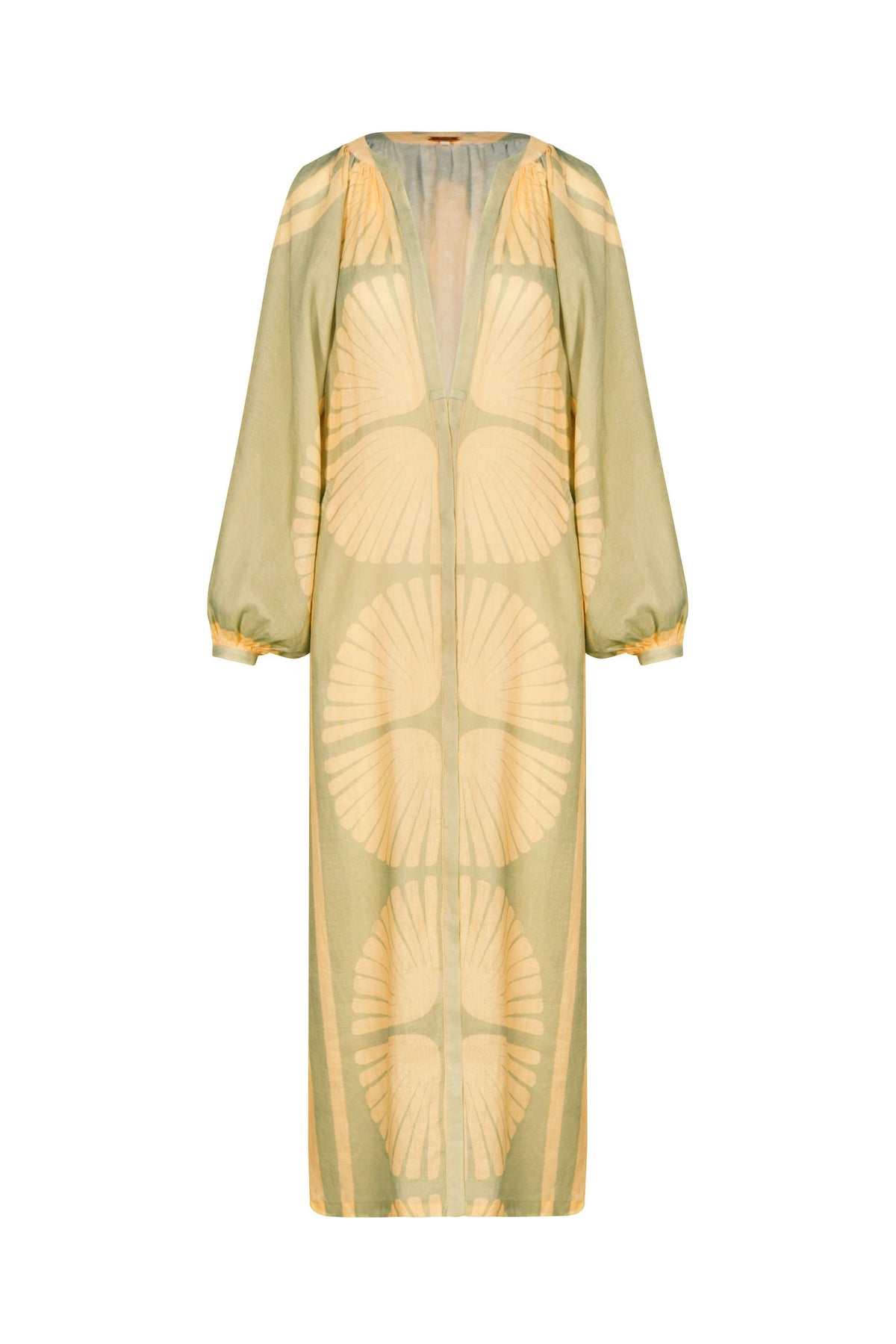 Robe Divinatory Word en lin - Vert