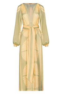 Robe Divinatory Word en lin - Vert