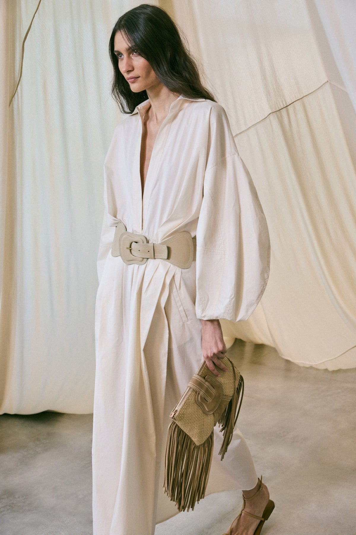 Robe-chemise Sierra Blanca en coton - Blanc