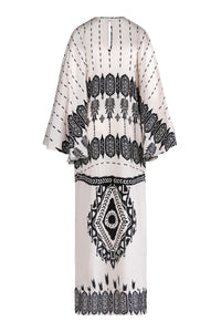 Robe Mimbreño en soie - Noir