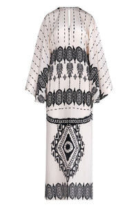Robe Mimbreño en soie - Noir