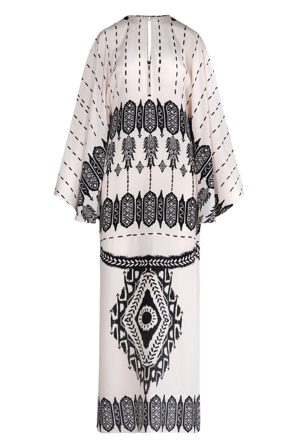 Robe Mimbreño en soie - Noir
