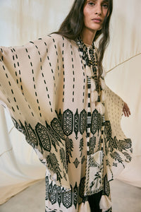 Robe Mimbreño en soie - Noir