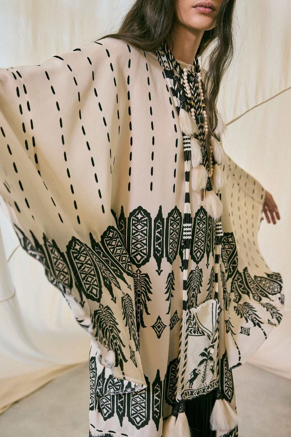 Mimbreño silk dress - Black
