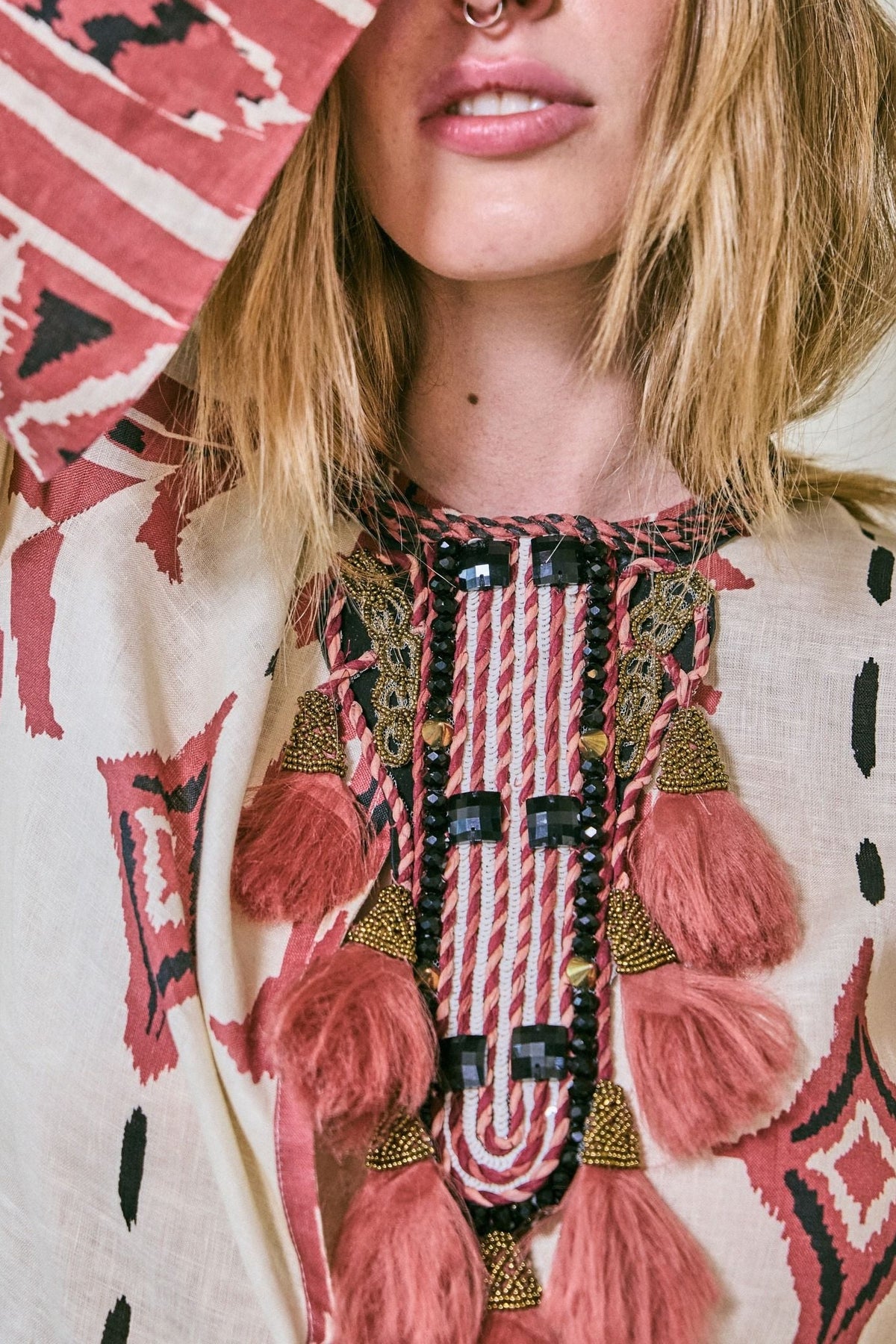 Robe Desert Scout en lin - Rose