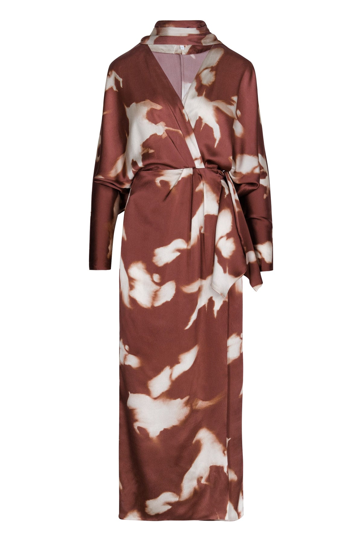 Robe Mojave Trail en soie - Marron