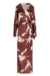Mojave Trail silk dress - Brown