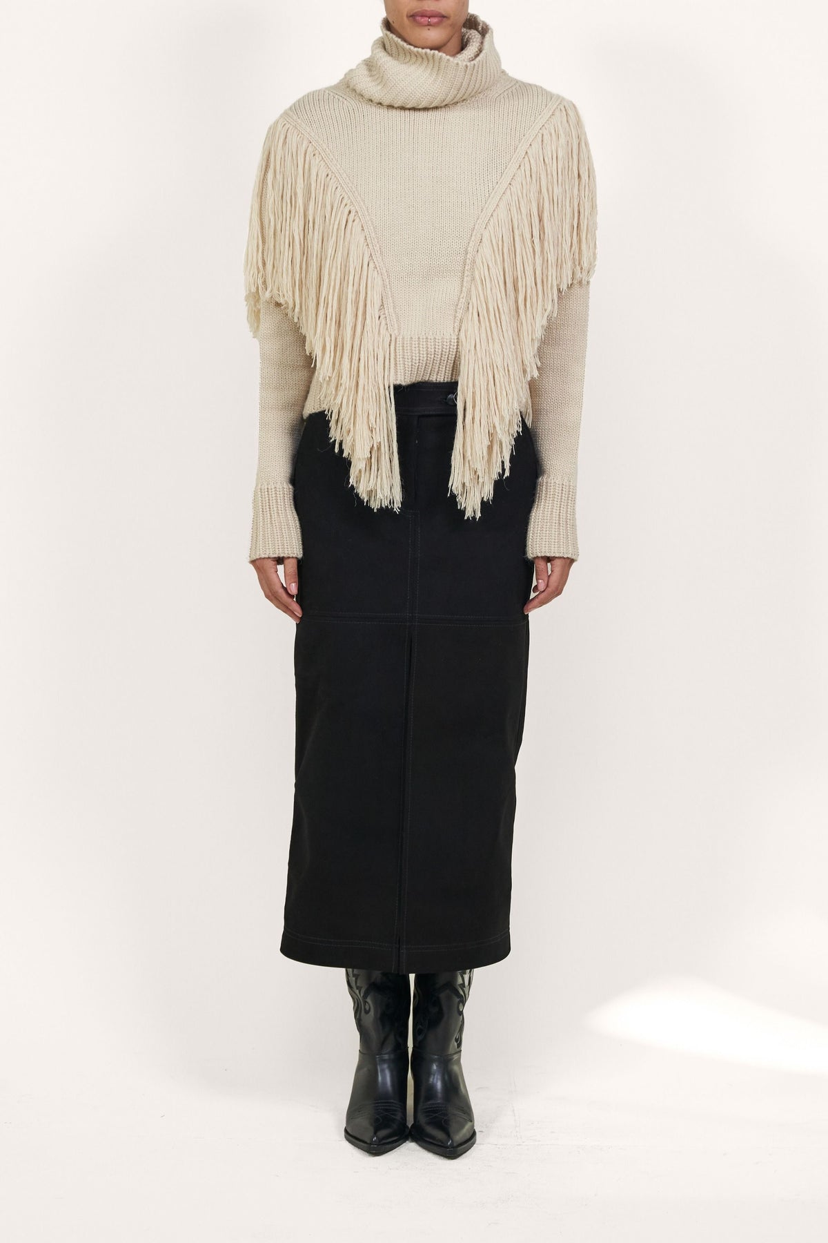 Pull Elegancia Natural en cachemire - Blanc