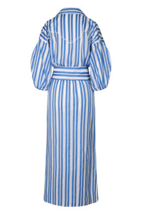 Robe-chemise Buena Mar en coton - Bleu