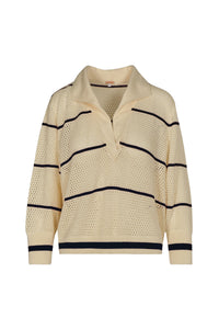 Poca Vela cotton jumper - Navy blue