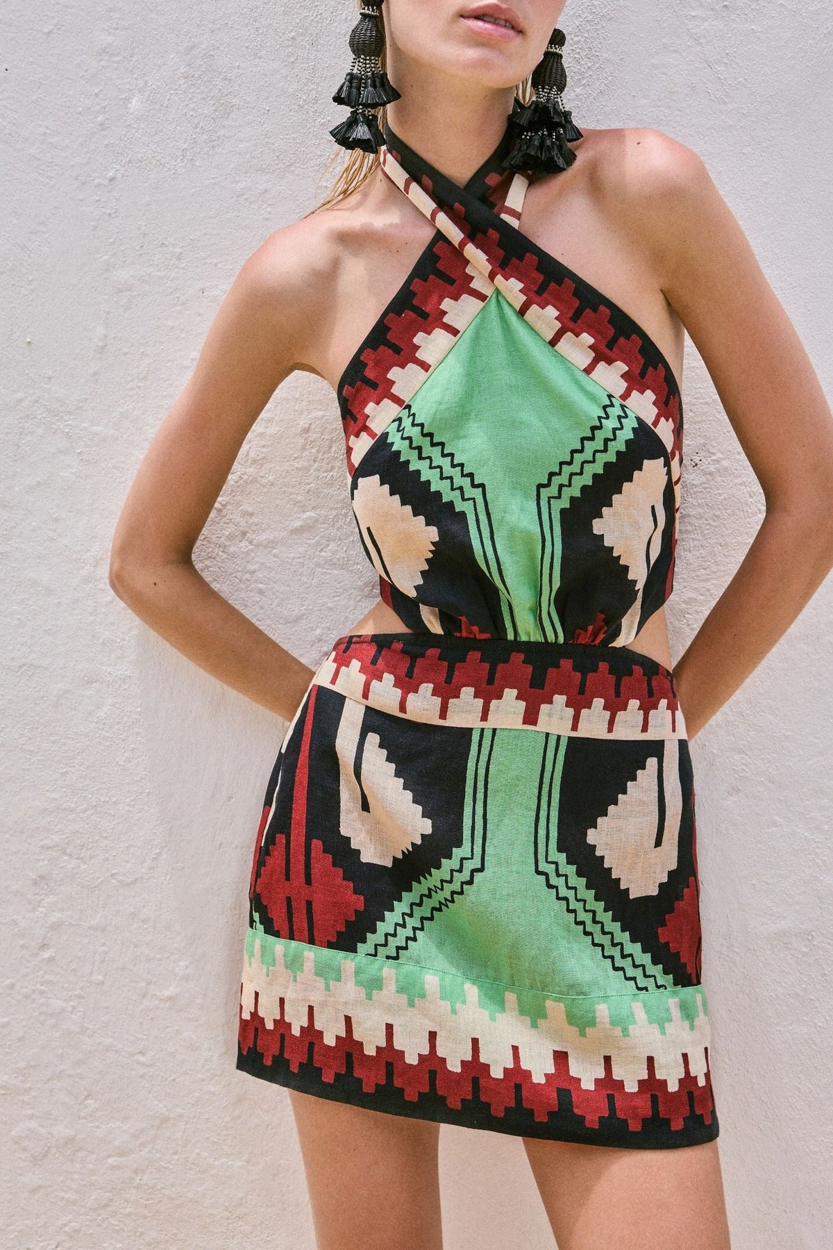 Robe Tide Strenght en lin - Vert