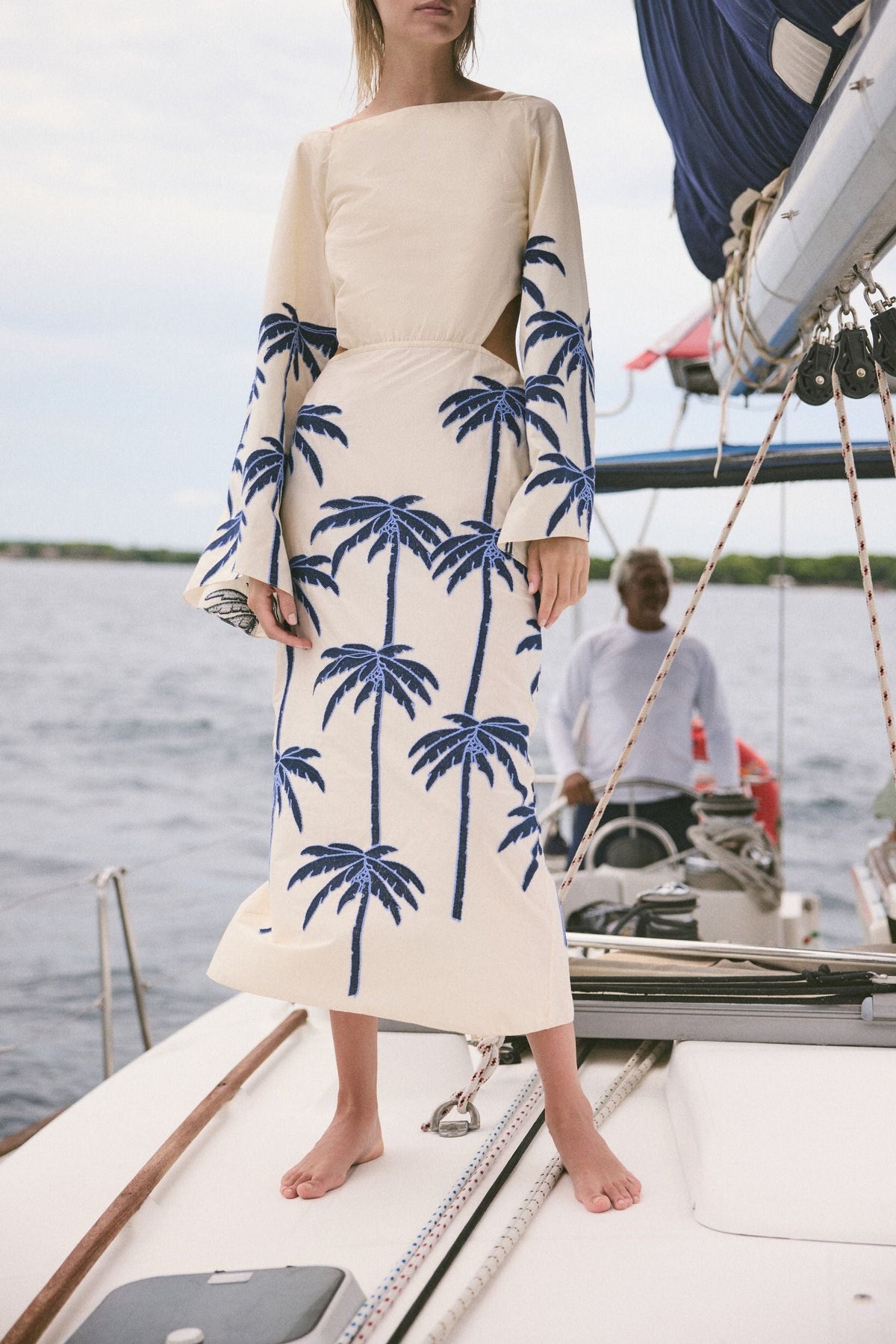 Robe Journey en coton - Blanc