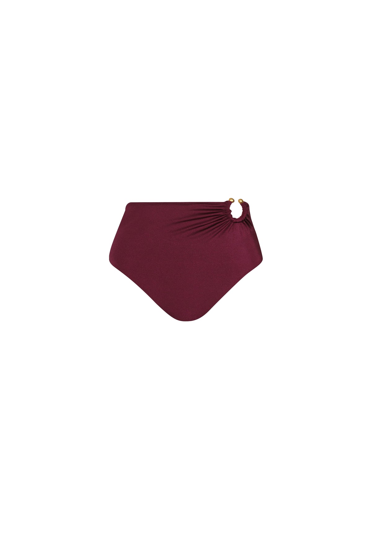Nautical-style swim shorts - Wine