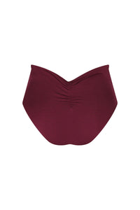 Nautical-style swim shorts - Wine