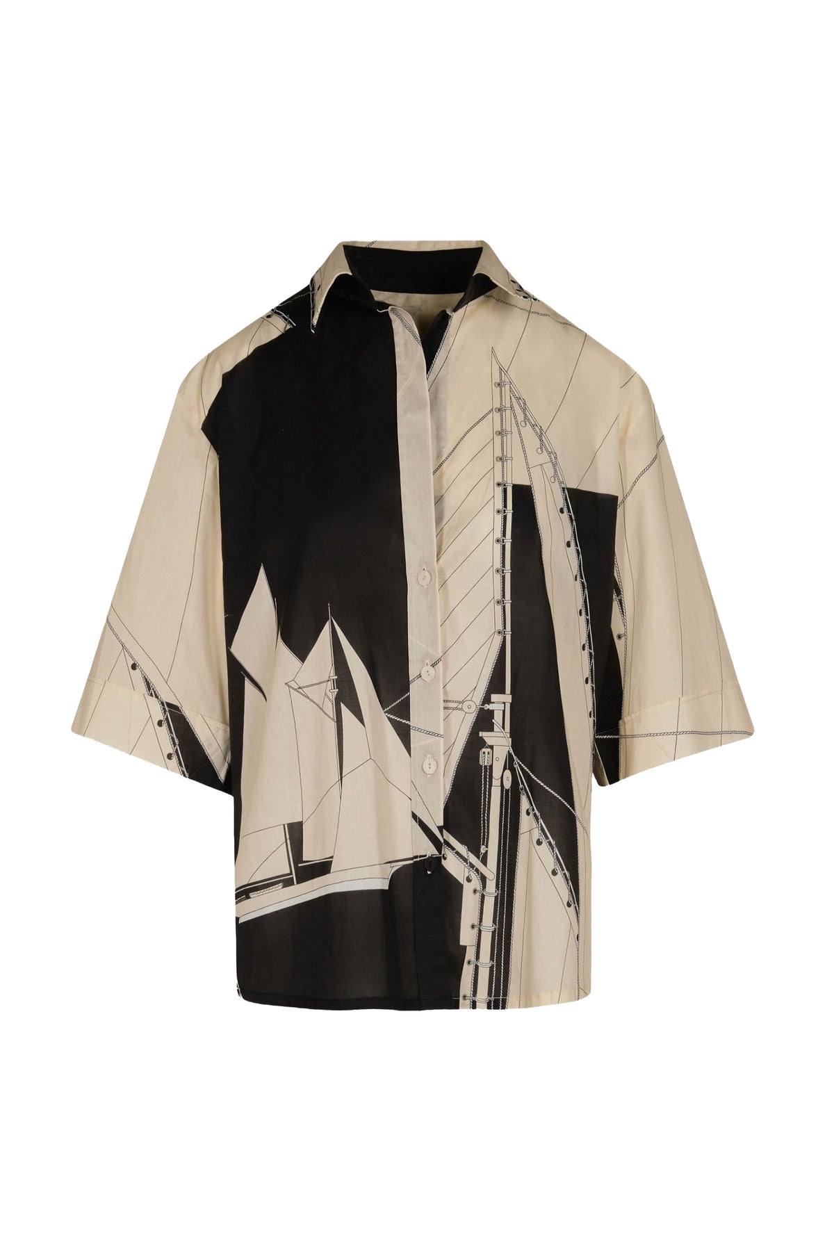 Chemise Salty Promises en coton - Noir