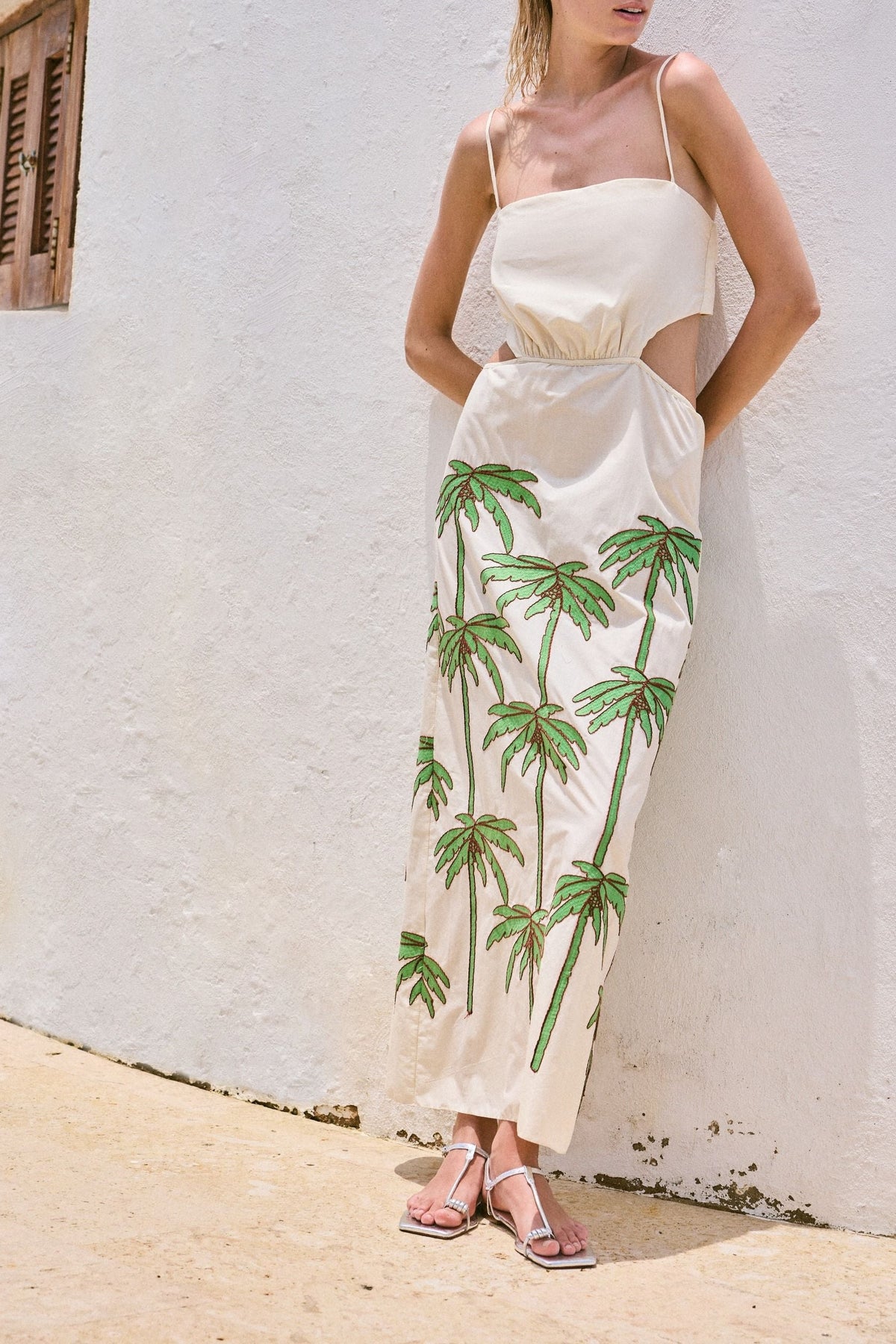 Robe Green Mood en coton - Vert