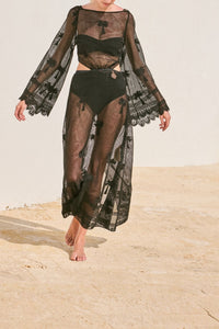 Robe Under The Sea en coton - Noir