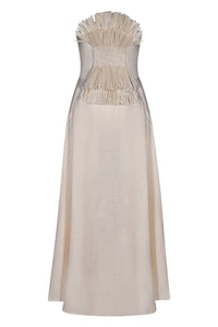 Robe Unforgiven lin - Blanc