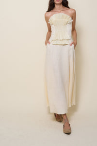 Robe Unforgiven lin - Blanc