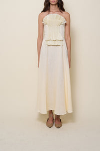 Robe Unforgiven lin - Blanc