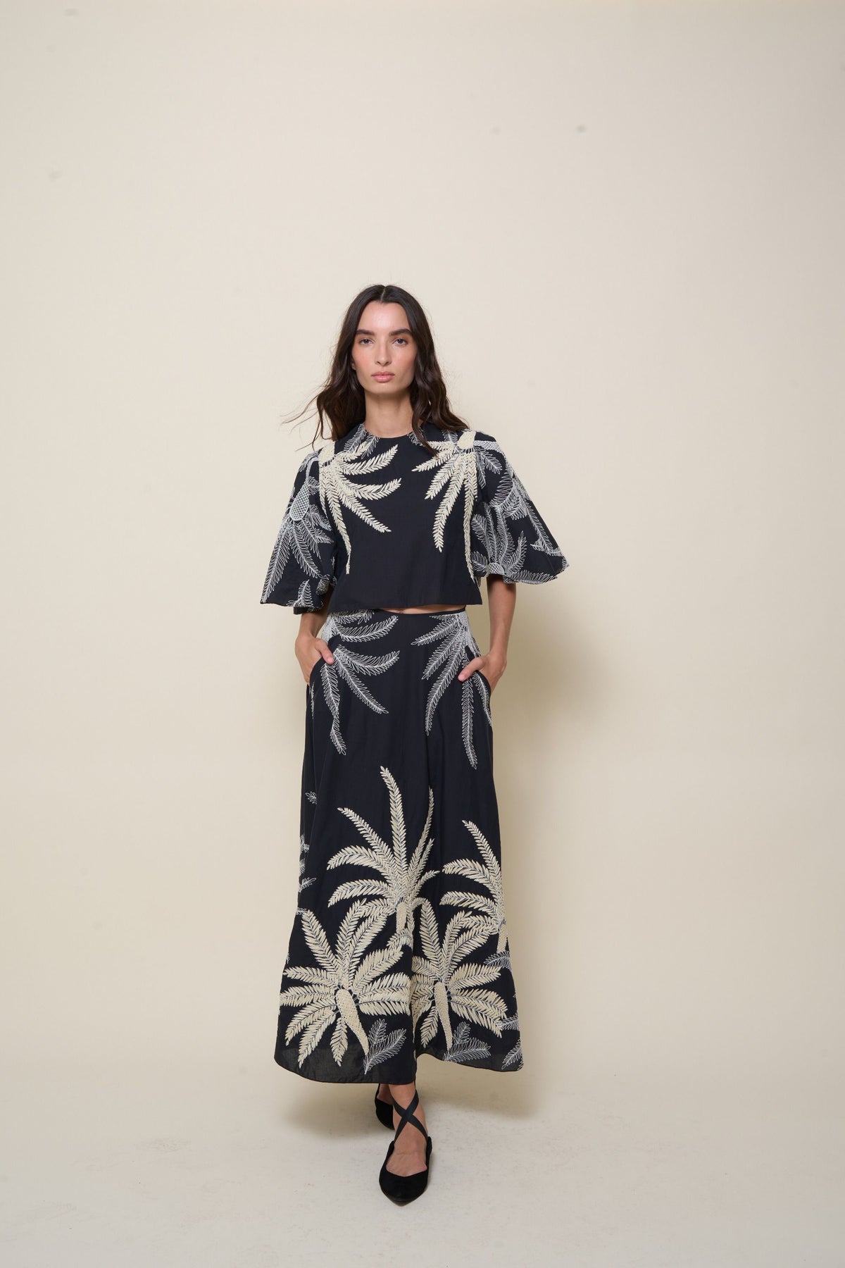 Haut Clar Mind en coton - Noir