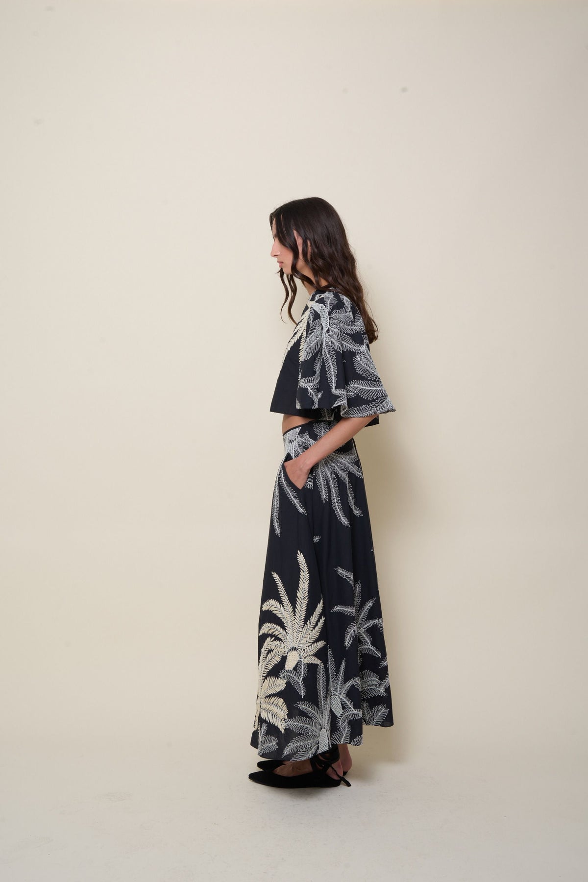 Haut Clar Mind en coton - Noir