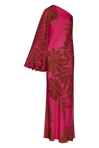 Robe Seville Passion en soie - Wine