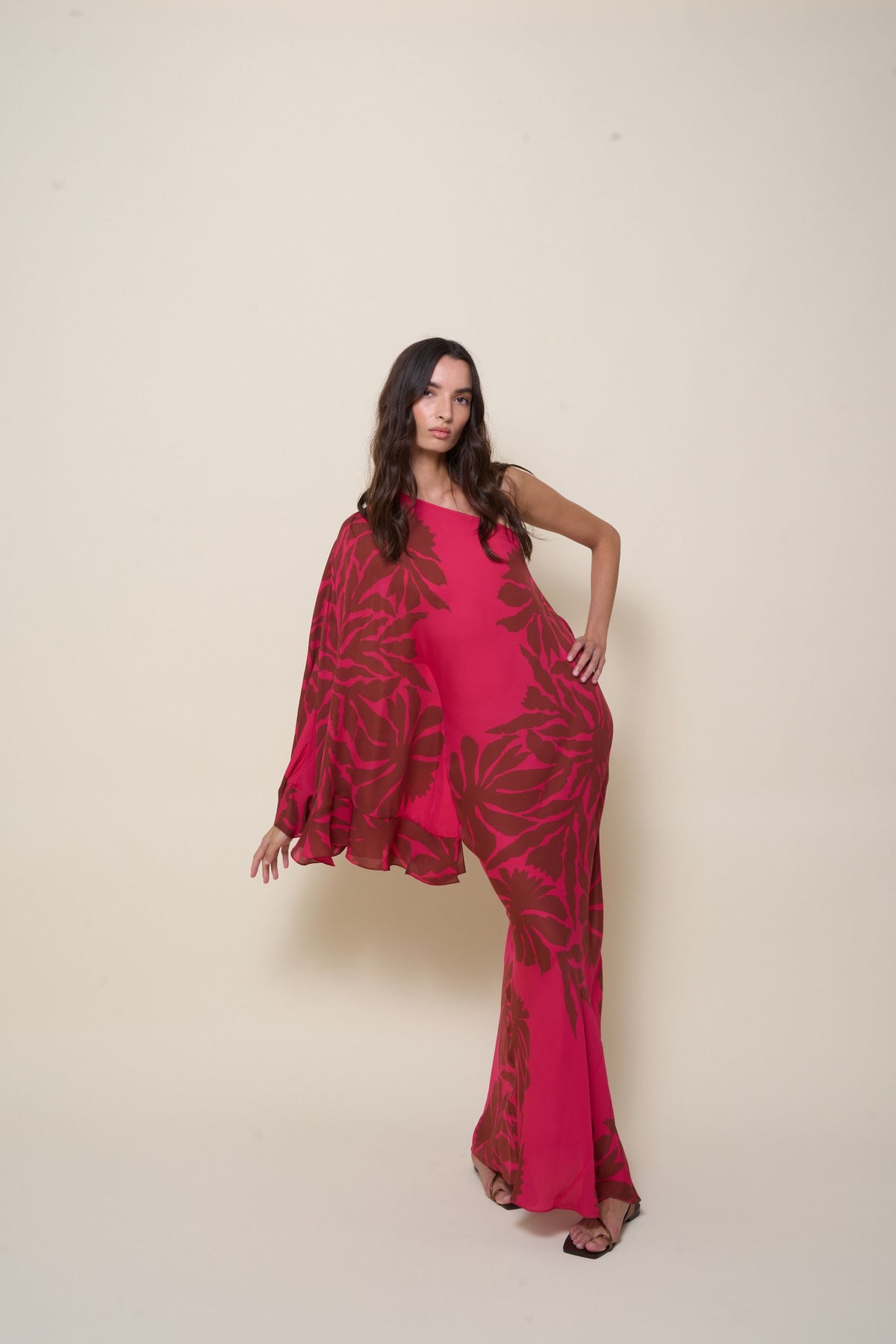 Robe Seville Passion en soie - Wine