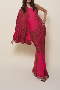 Robe Seville Passion en soie - Wine