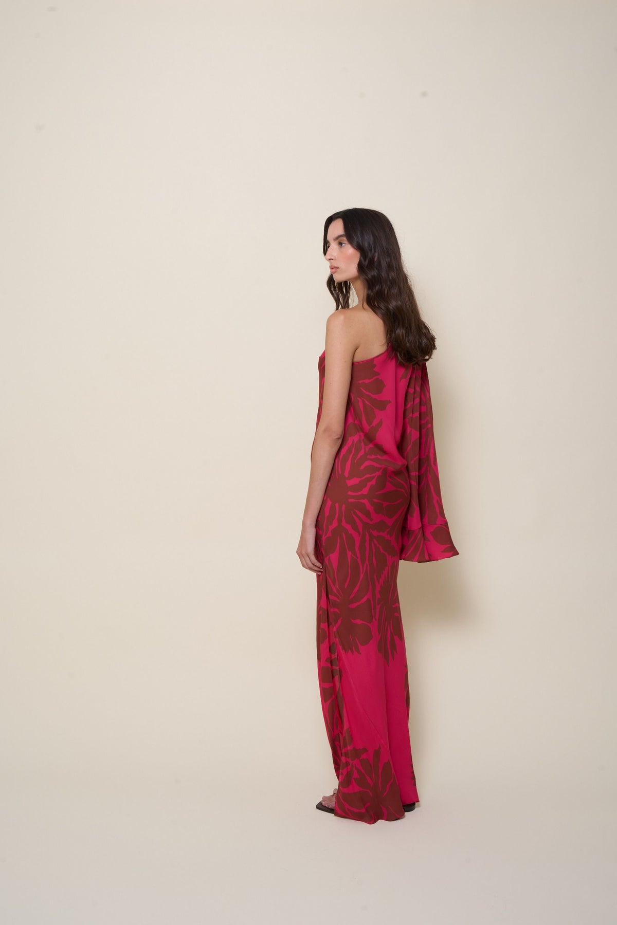 Robe Seville Passion en soie - Wine