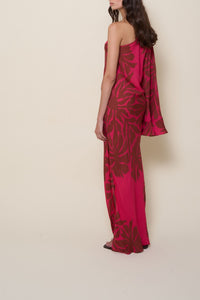 Robe Seville Passion en soie - Wine