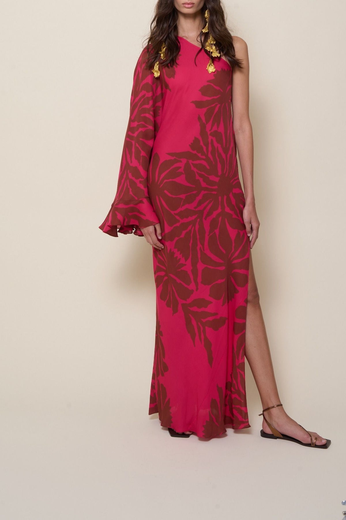 Robe Seville Passion en soie - Wine