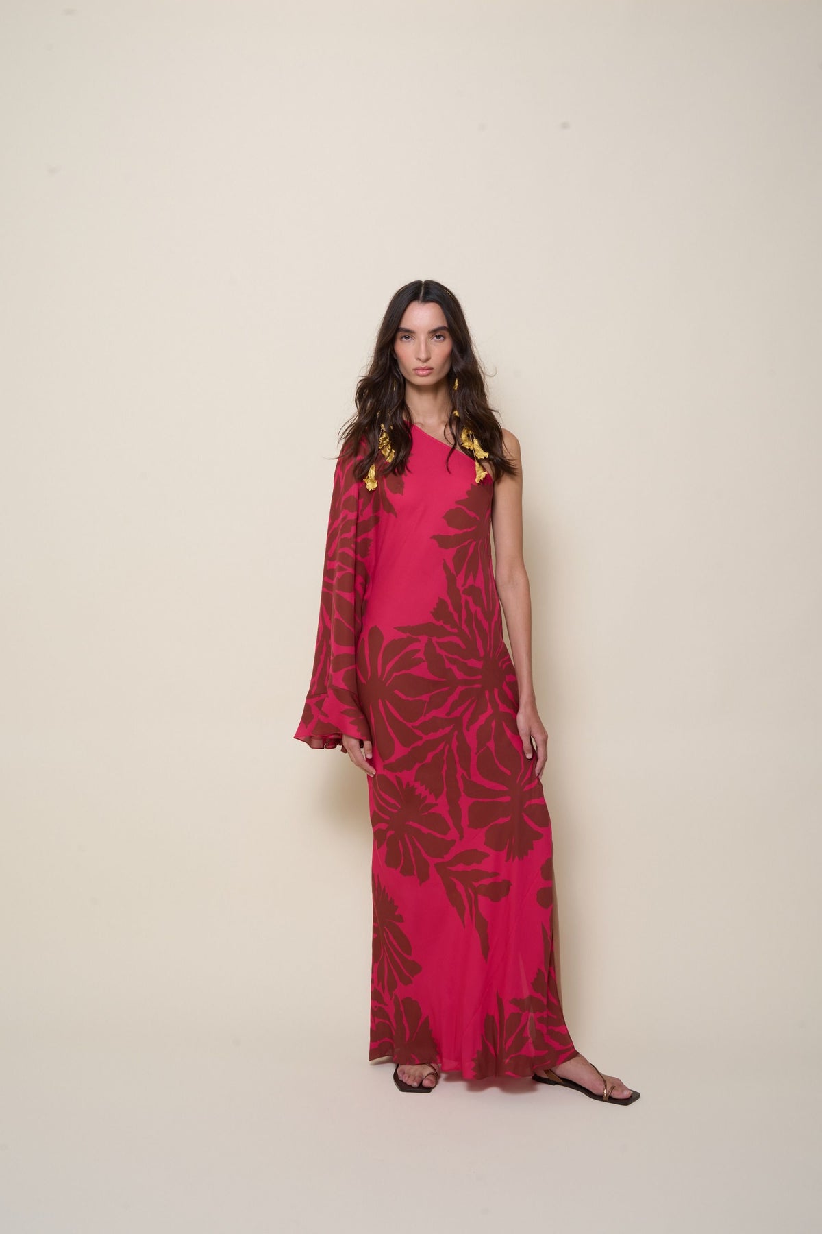 Robe Seville Passion en soie - Wine