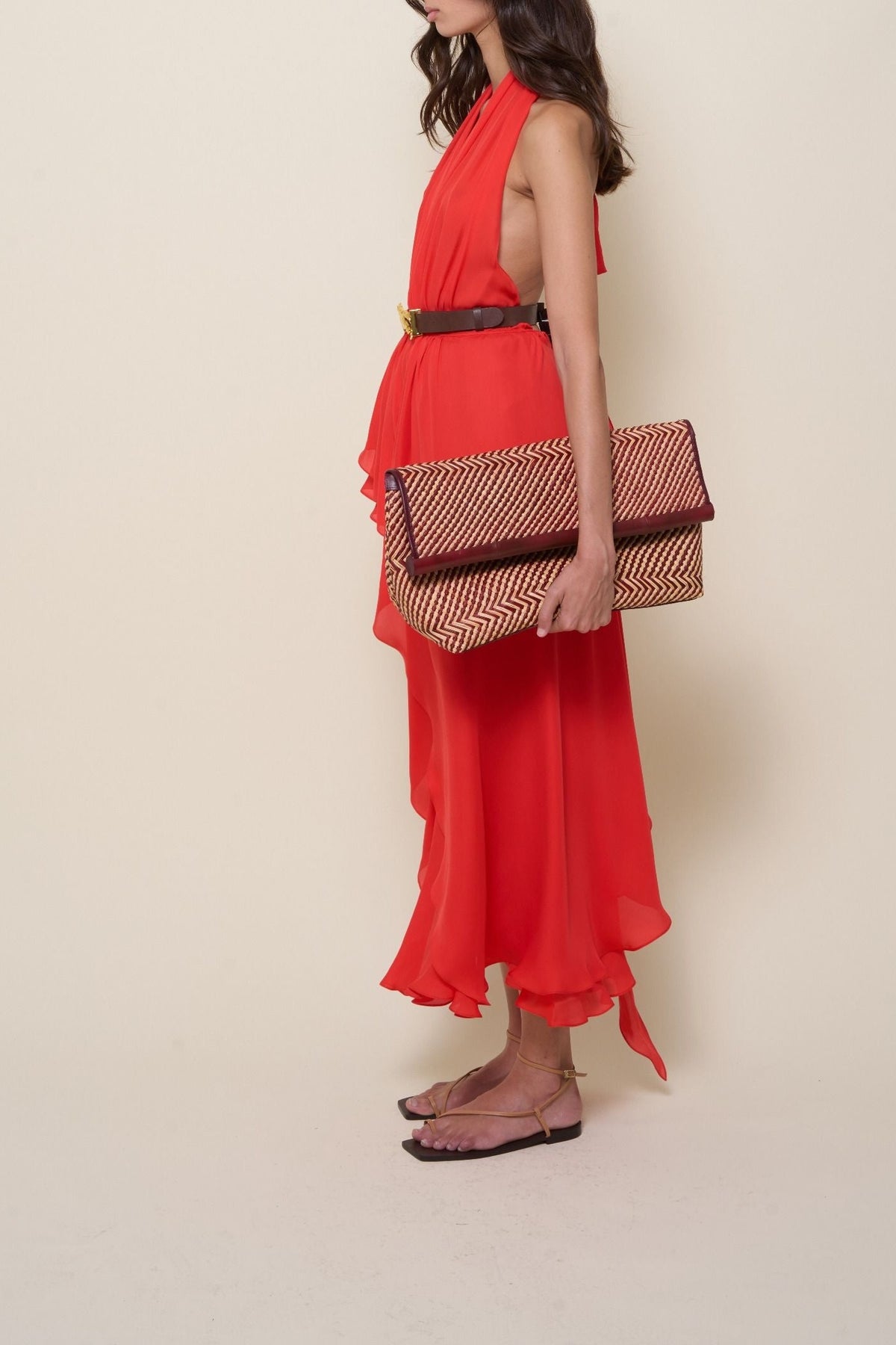 Haut Serenade en soie - Orange
