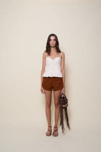 Short City Amulet - Marron
