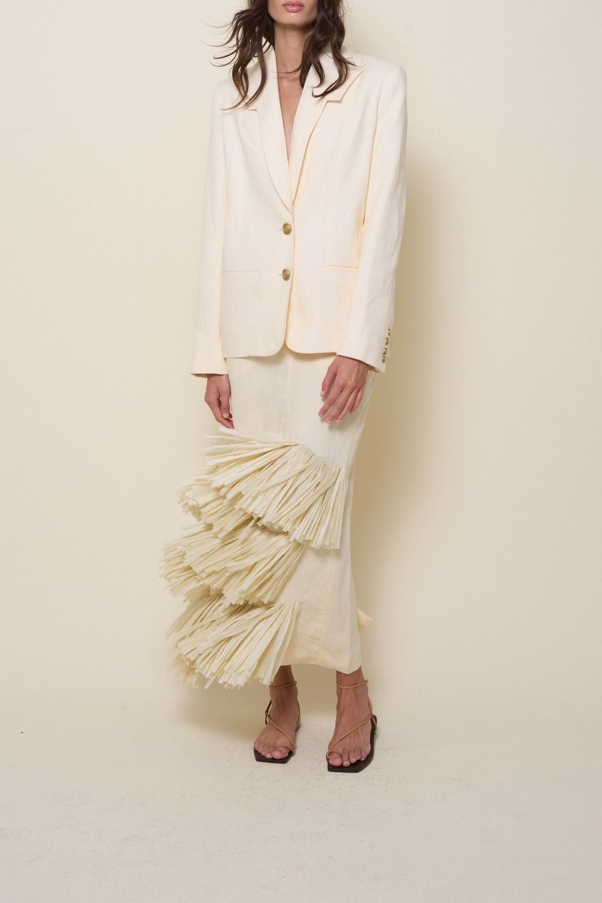 Ciudad Perdida linen skirt - White