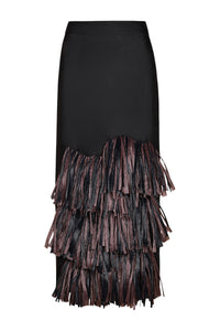 Jupe Mountain Affair en lin - Noir