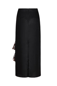 Jupe Mountain Affair en lin - Noir