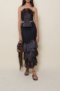 Mountain Affair linen skirt - Black