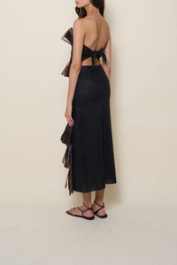 Mountain Affair linen skirt - Black