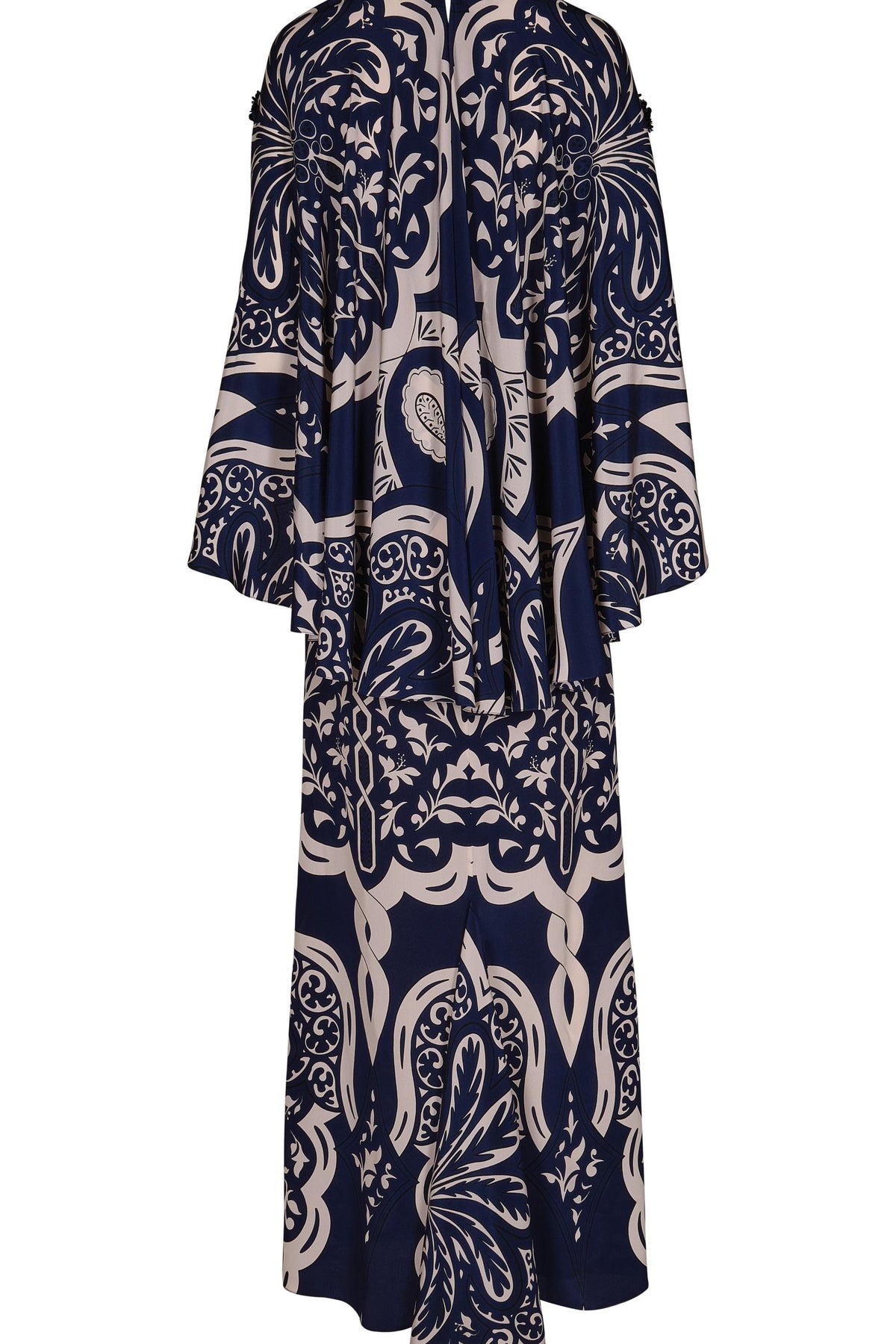 Traditional silk dress - Navy blue
