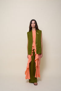 Haut Into The Andalusian Tropic en soie - Orange