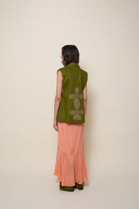 Haut Into The Andalusian Tropic en soie - Orange