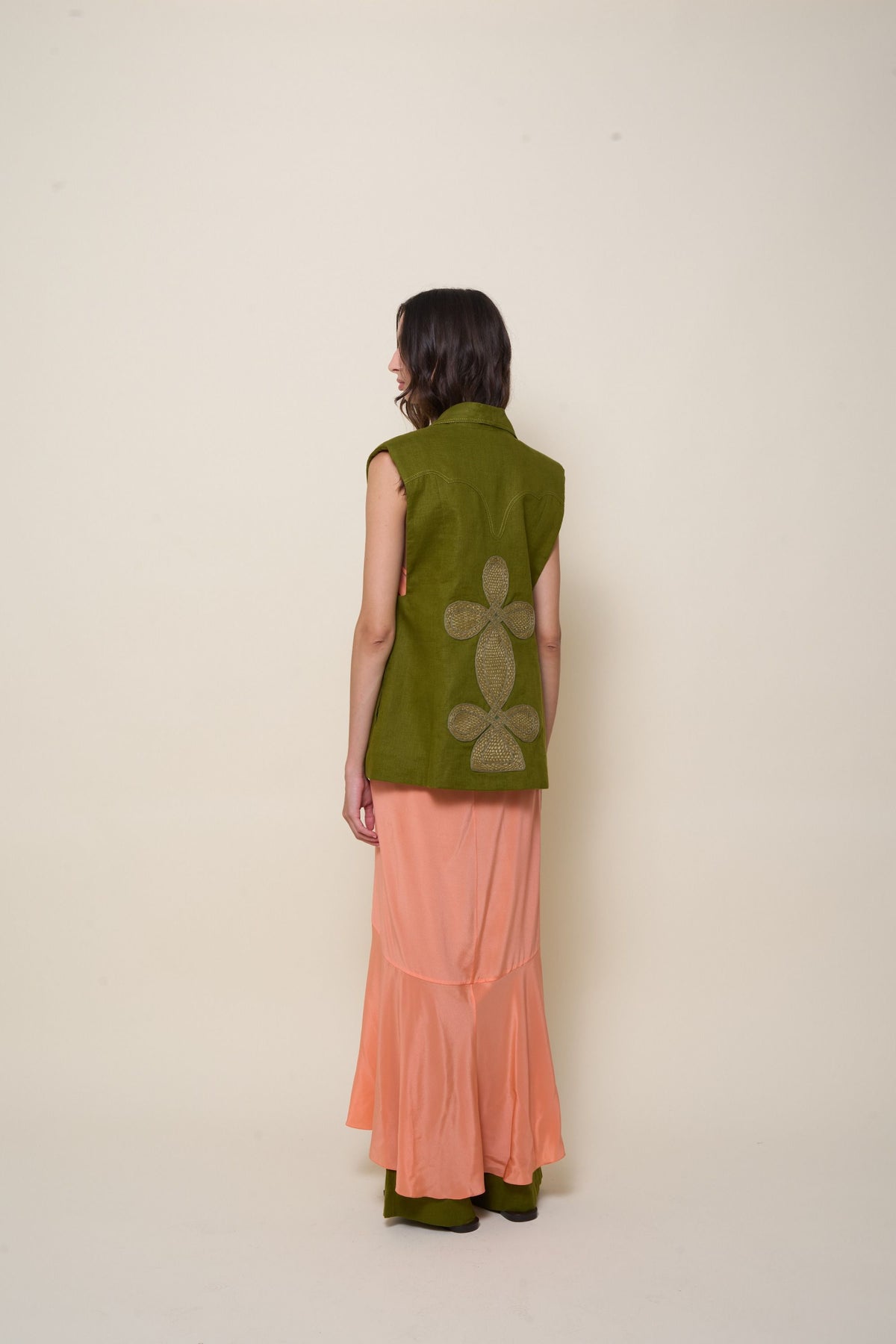 Haut Into The Andalusian Tropic en soie - Orange