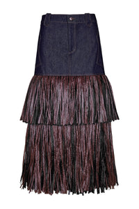 Calipso cotton skirt - Navy blue