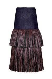 Calipso cotton skirt - Navy blue