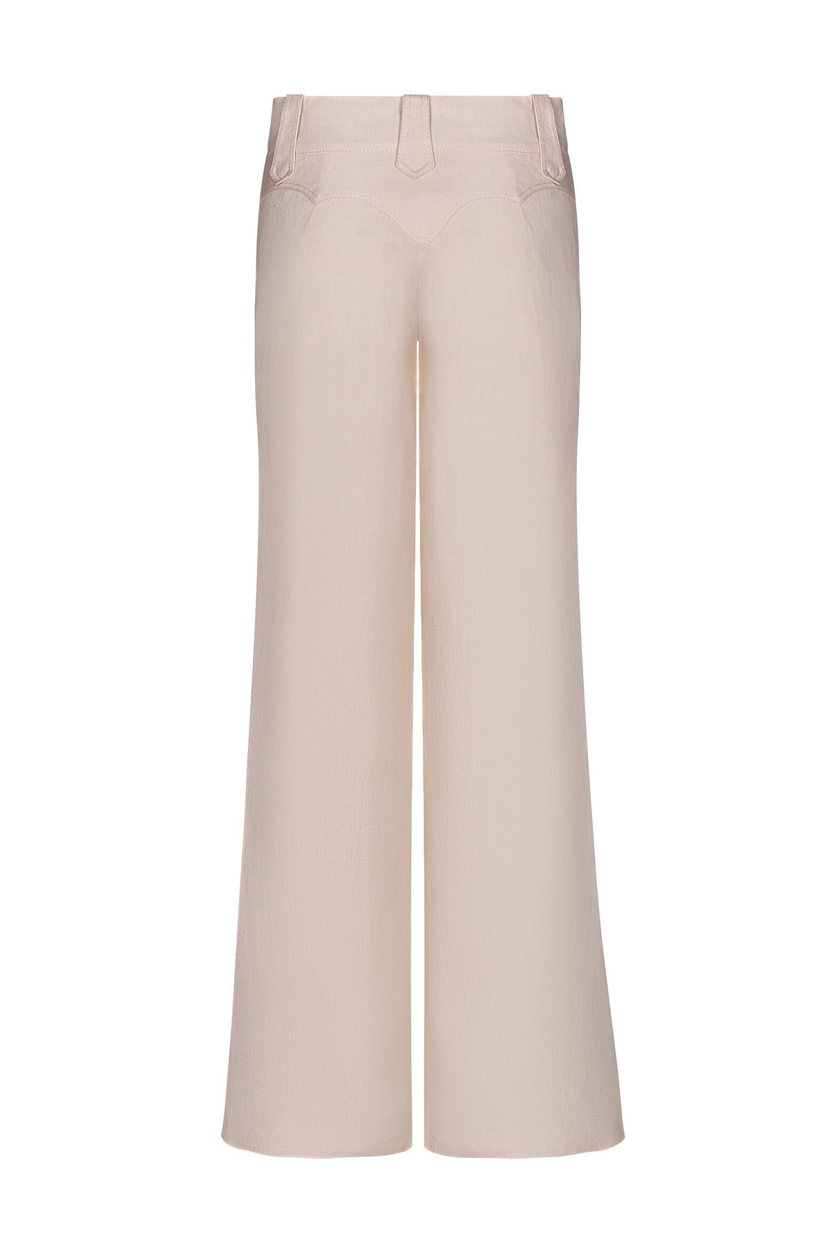 Pantalon Passage Poise en lin - Blanc
