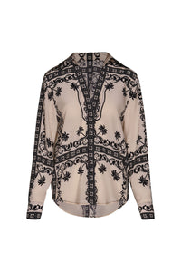 Chemise Sonriente en soie - Beige