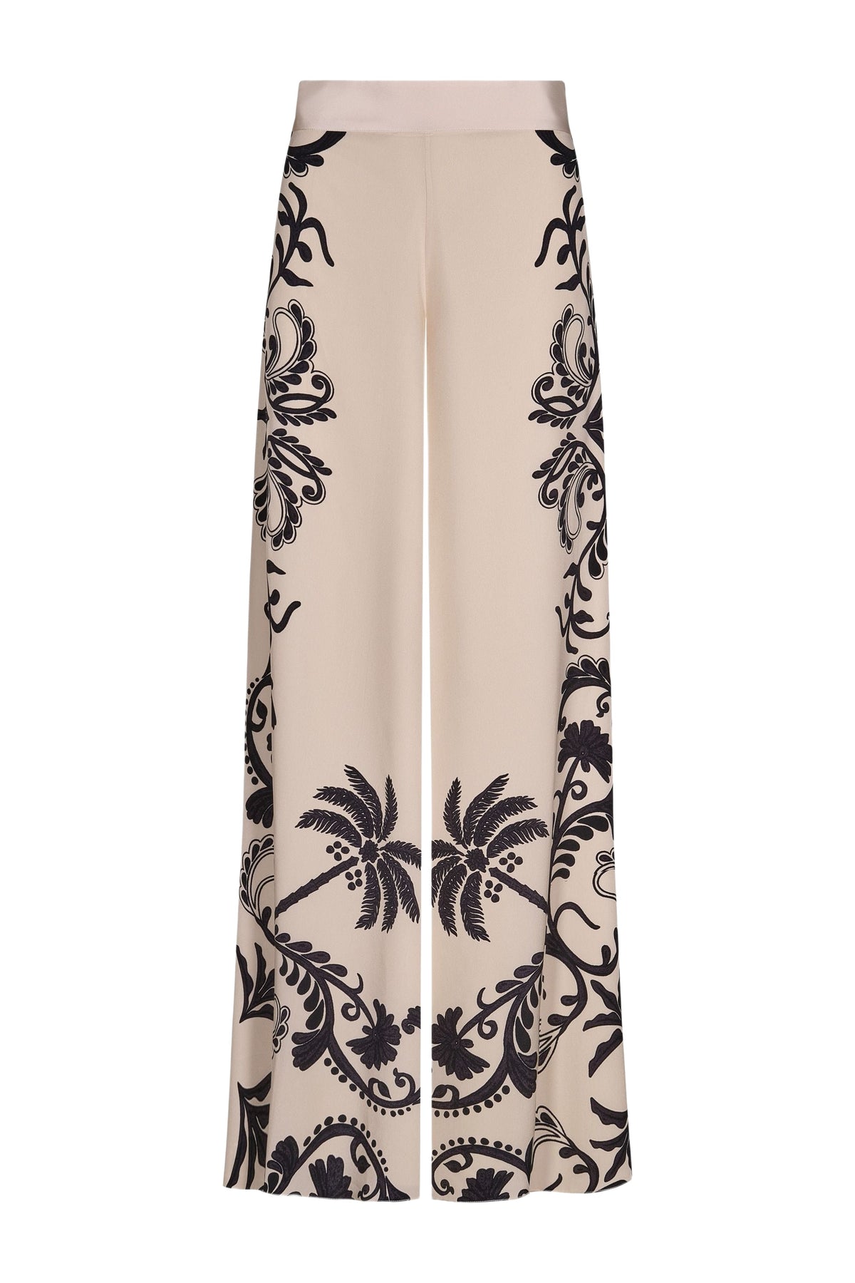 Musical silk trousers - Beige