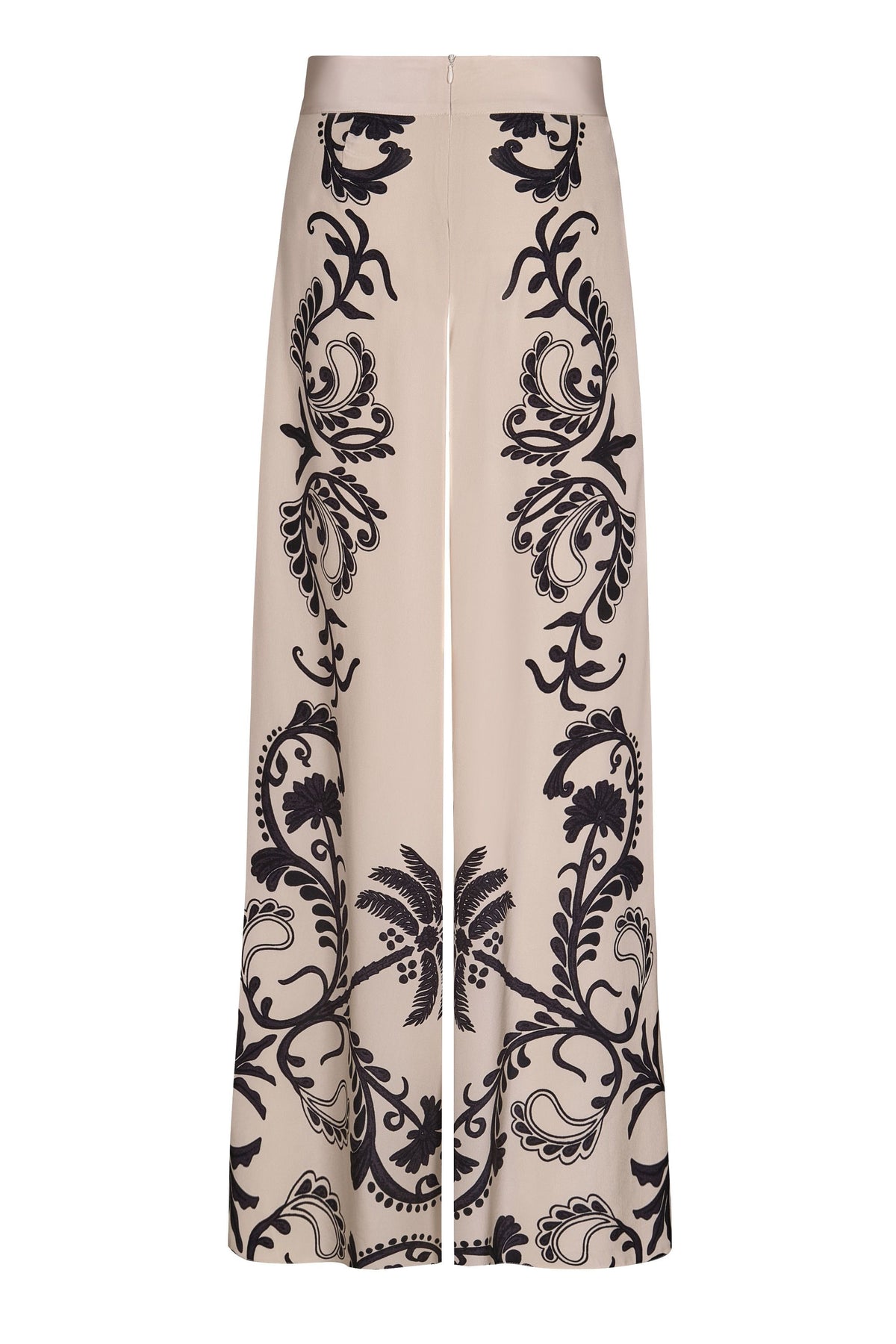 Musical silk trousers - Beige